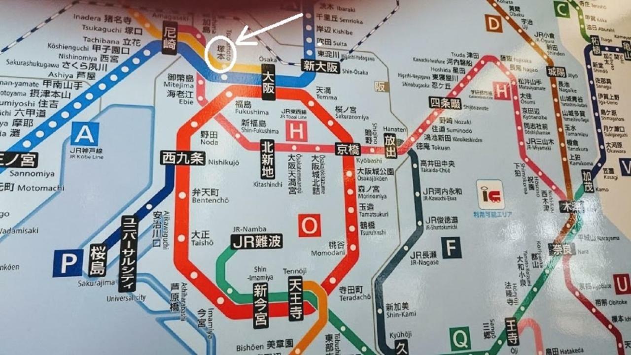 Abc Osaka Apartment Luaran gambar